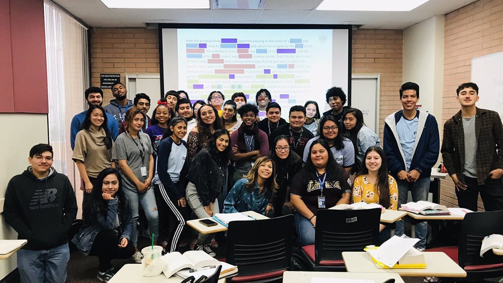 Open University: AP literature students at USC’s campus with their undergrad mentors redefine the borders dividing educational institutions.
