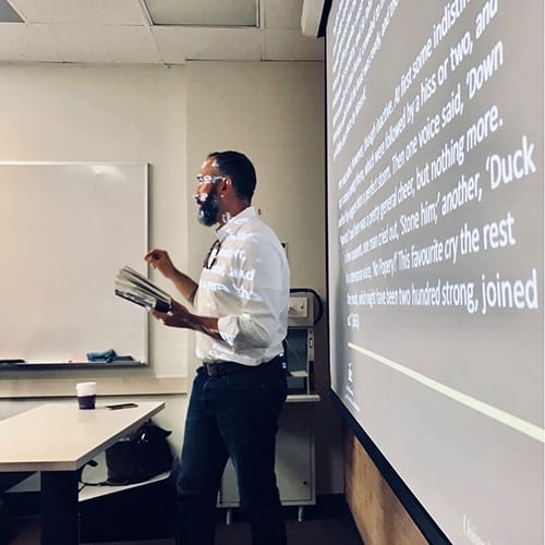 Close Reading the Crowd: USC Professor of English, Devin Griffiths, takes students through a key passage in the novel.